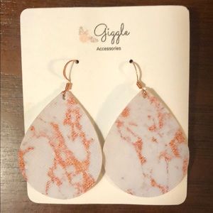Cloth tie dye earrings